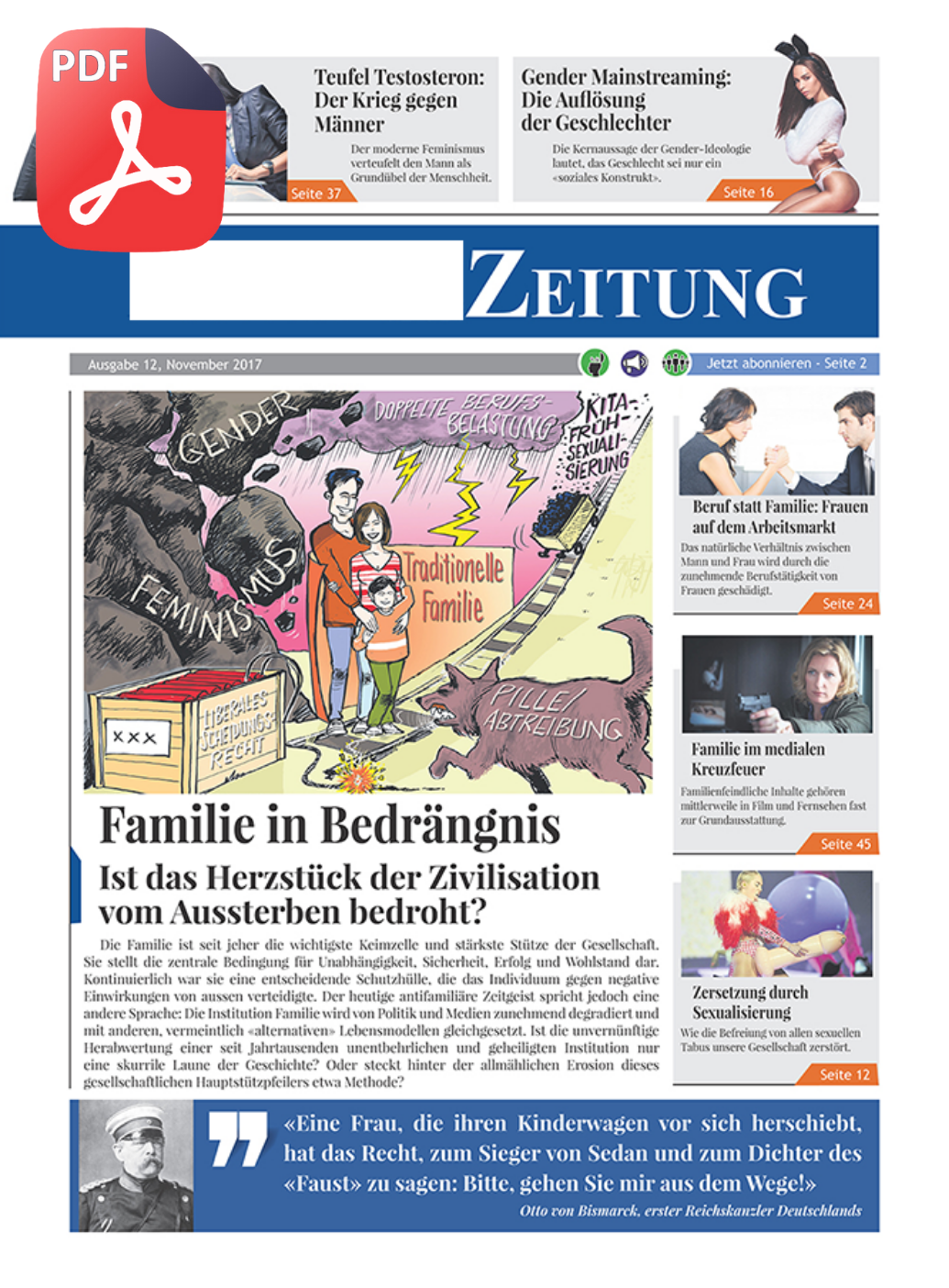 Ausgabe 12: Die traditionelle Familie - Fundament unserer Gesellschaft unter Beschuss von allen Seiten!