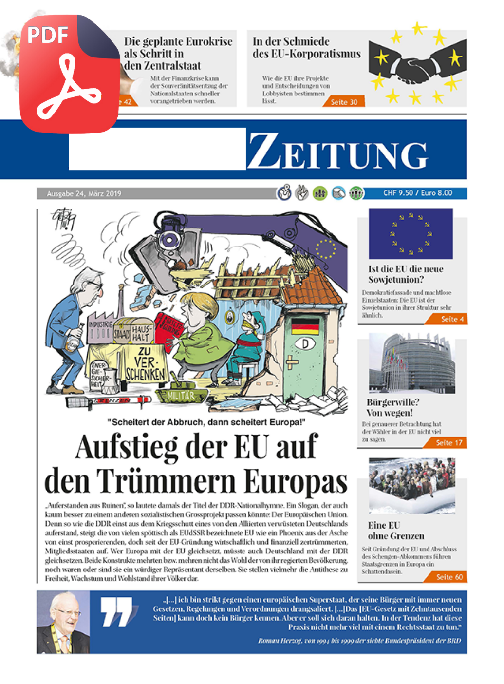 Ausgabe 24: Aufstieg der EU auf den Trümmern Europas